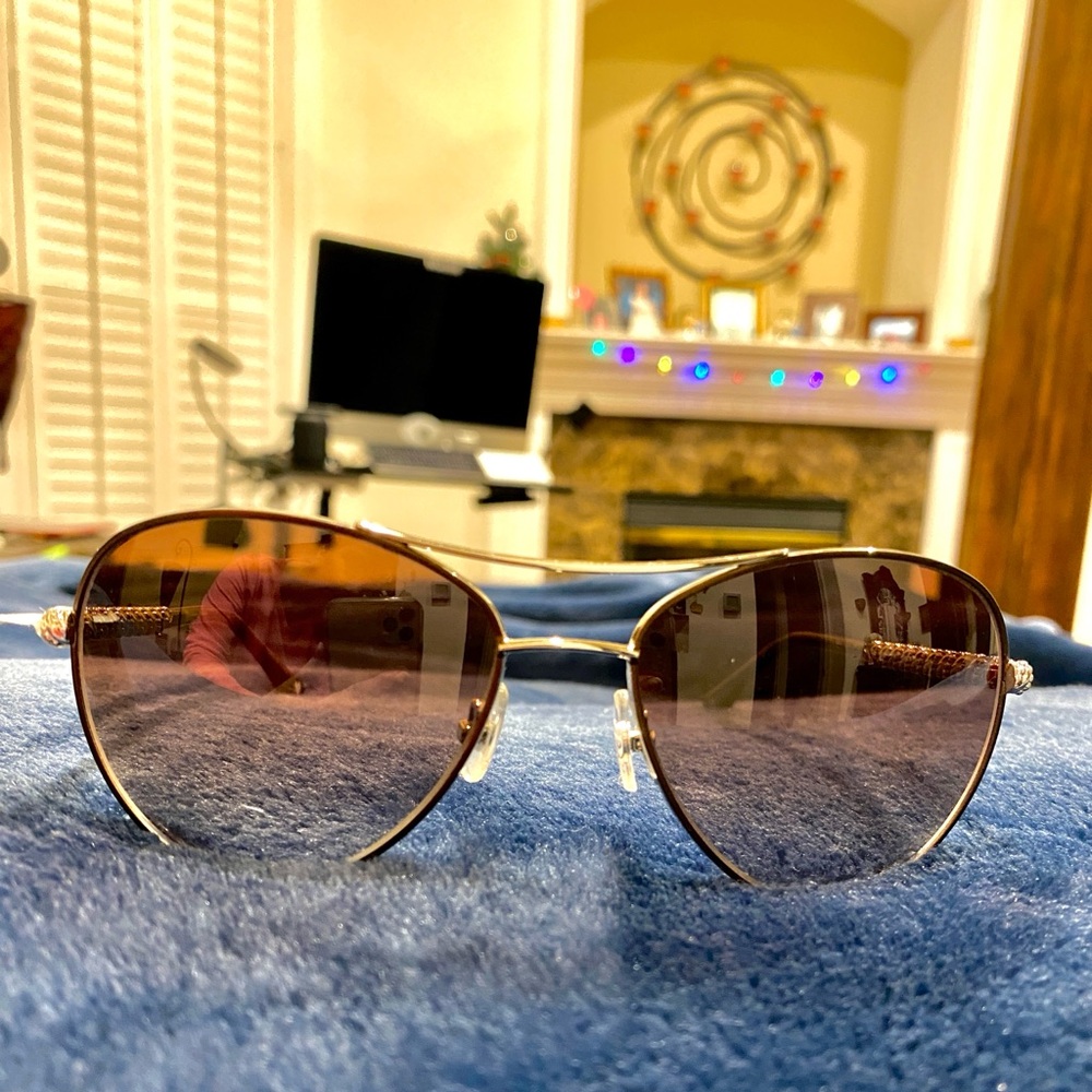 Brighton Helix Sunglasses - Metal Aviator Style - A12707 - NWT